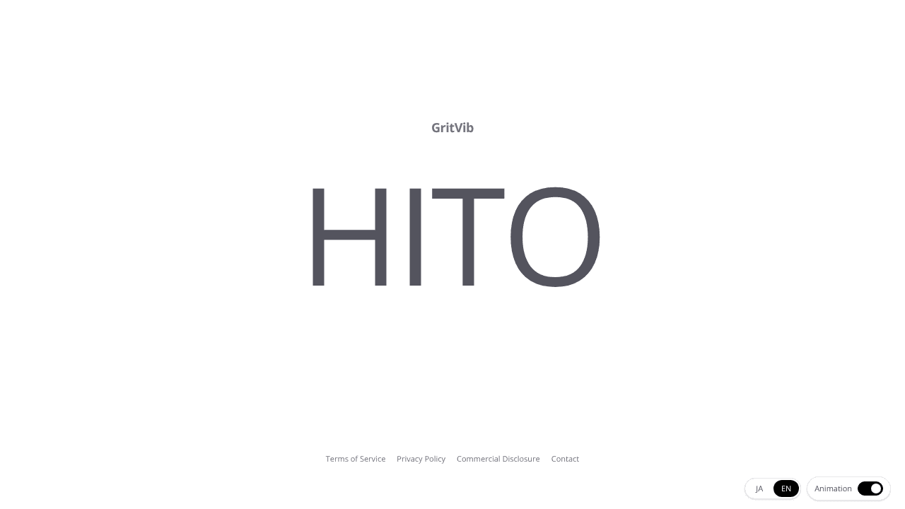 HITO | GritVib website screenshot
