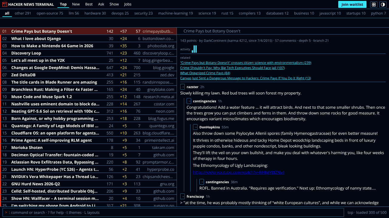 HNTerminal website screenshot