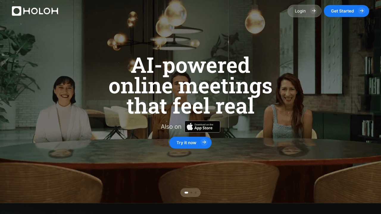 HOLOH website screenshot