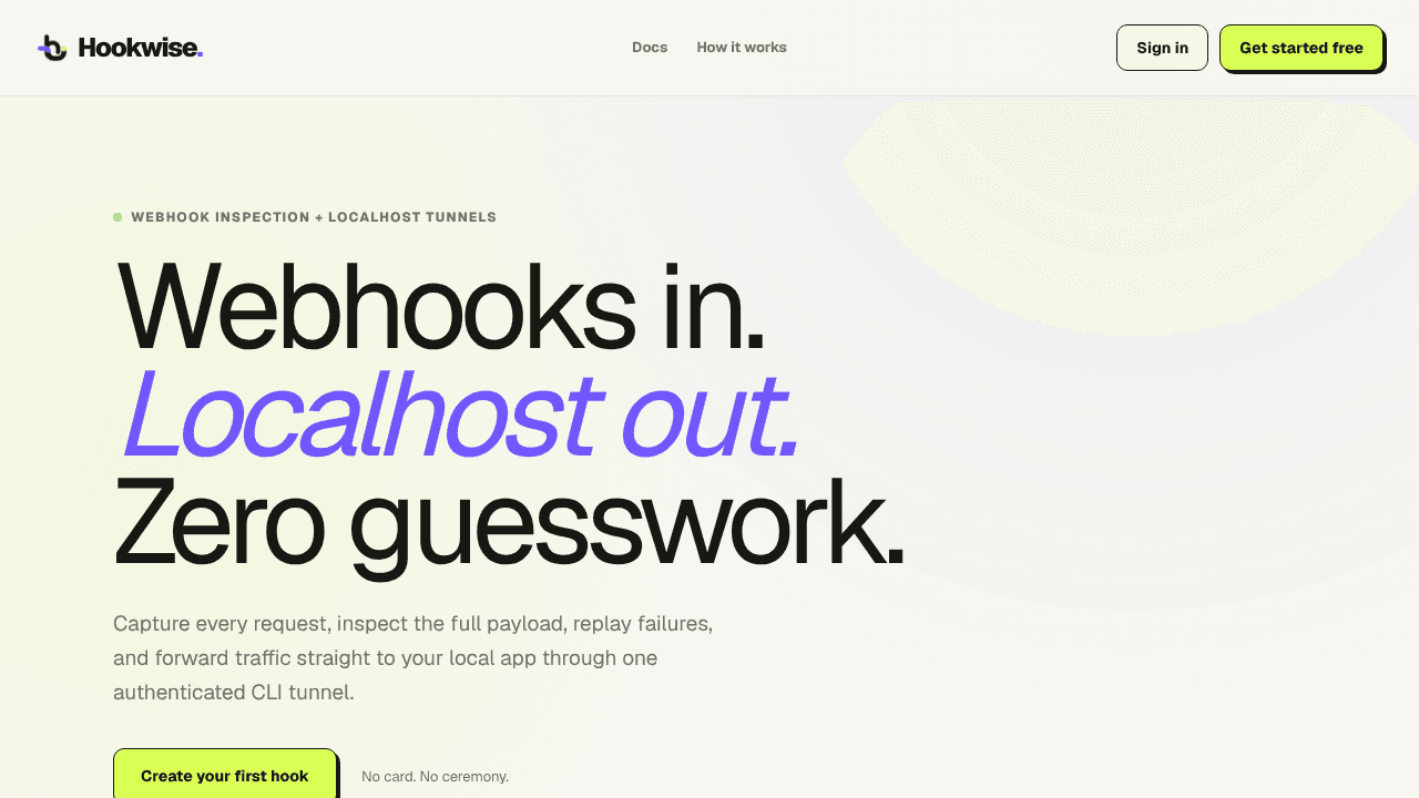 Hookwise website screenshot