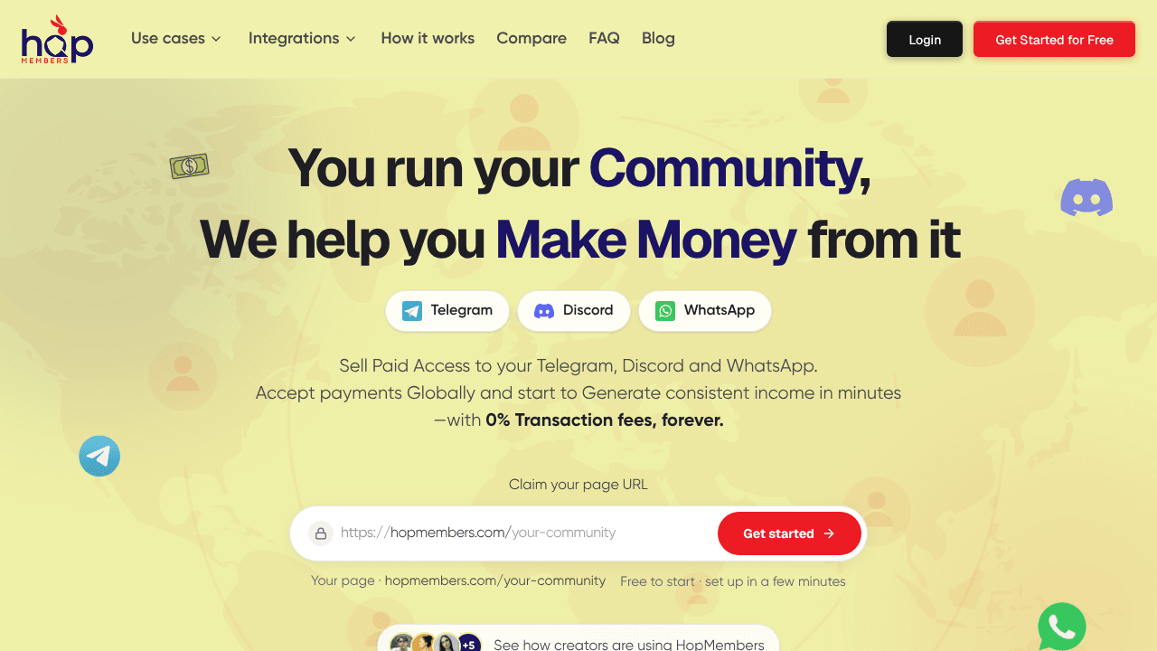HopMembers website screenshot