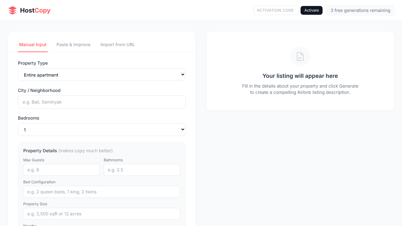 HostCopy website screenshot
