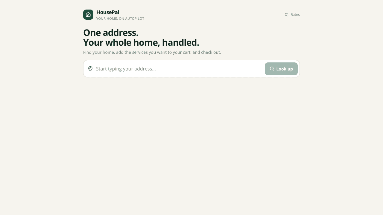 HousePal  website screenshot