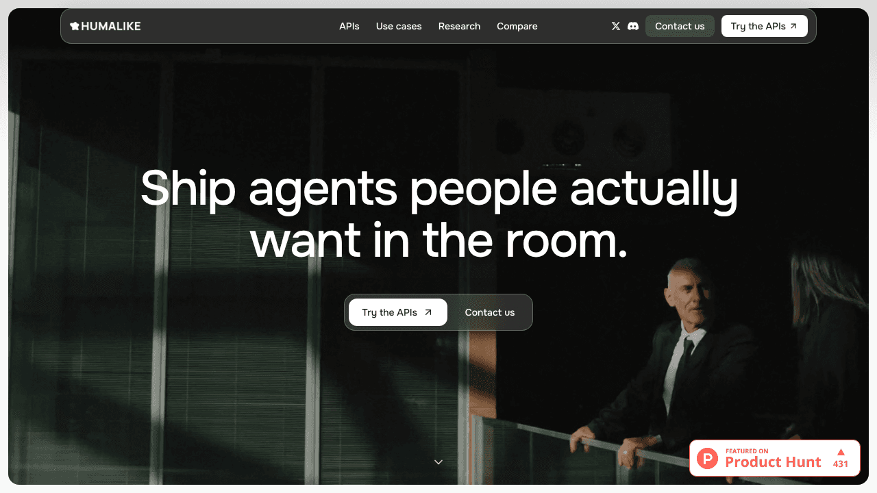 Humalike website screenshot