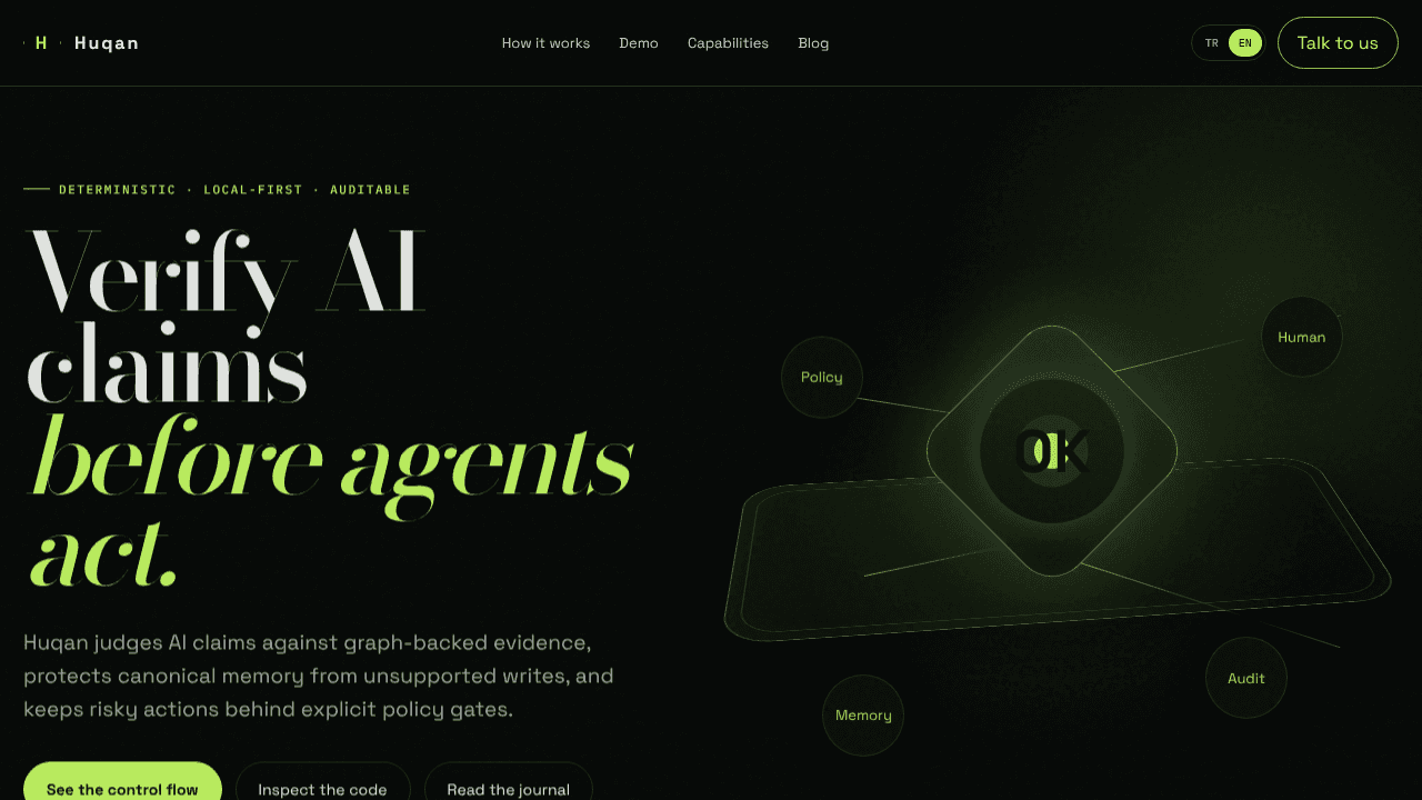 Huqan website screenshot