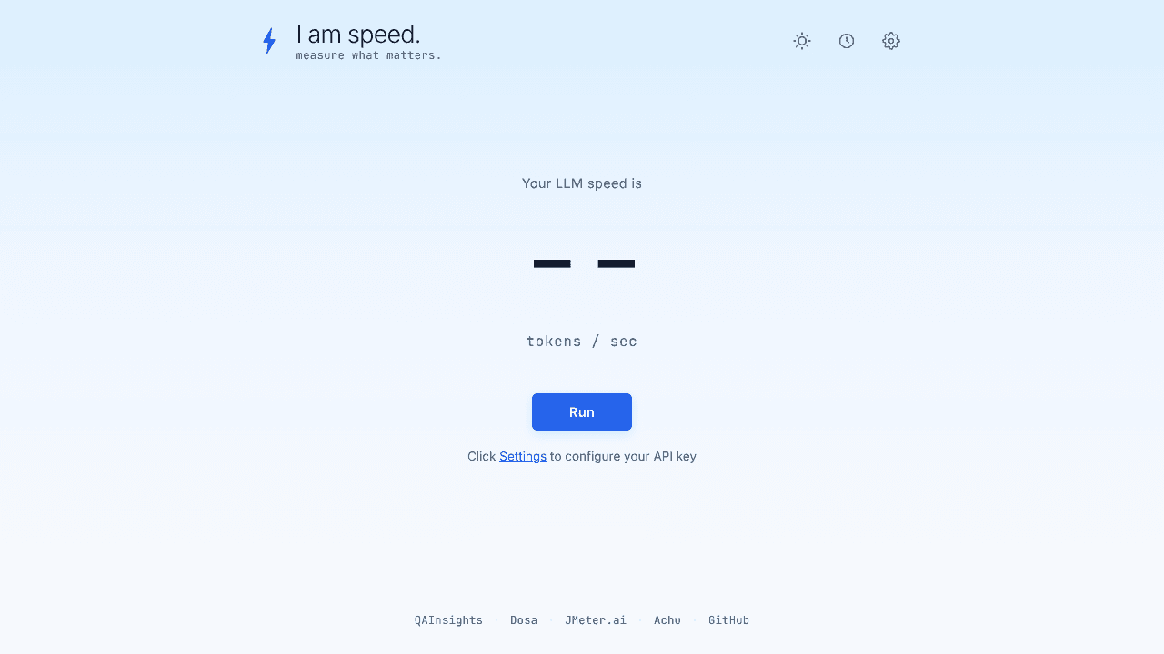 I am speed. website screenshot