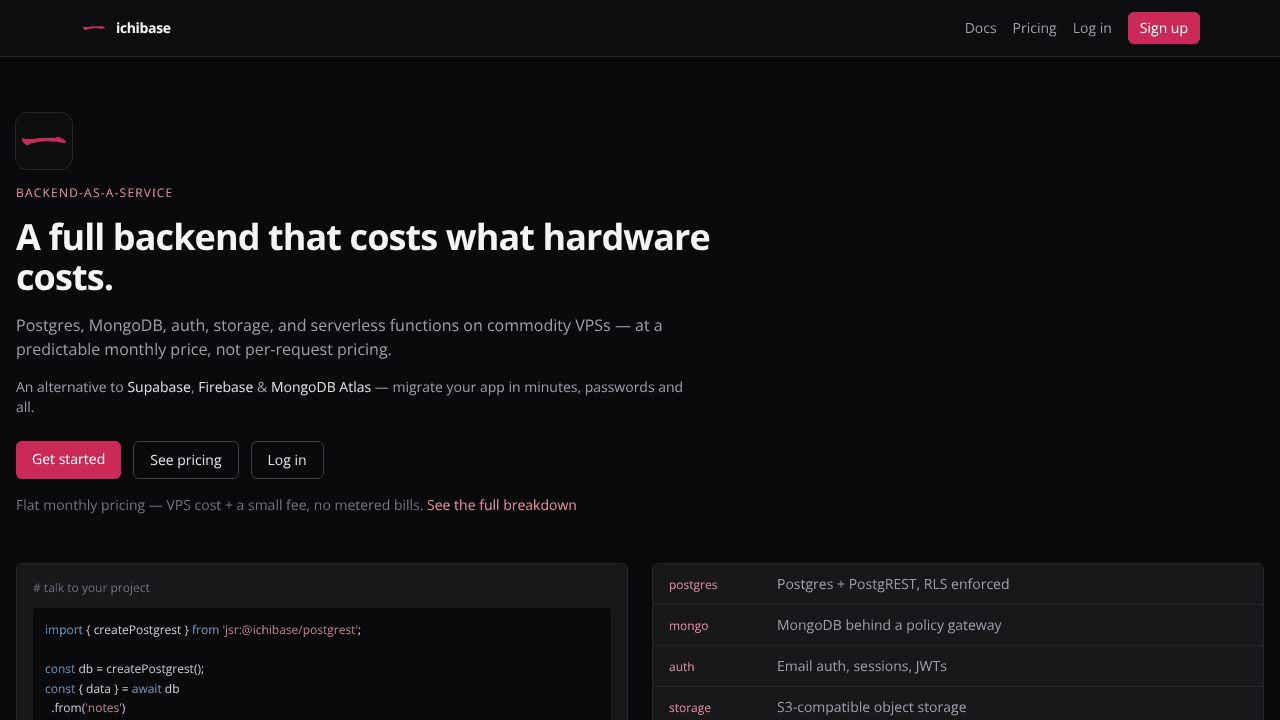 ichibase website screenshot