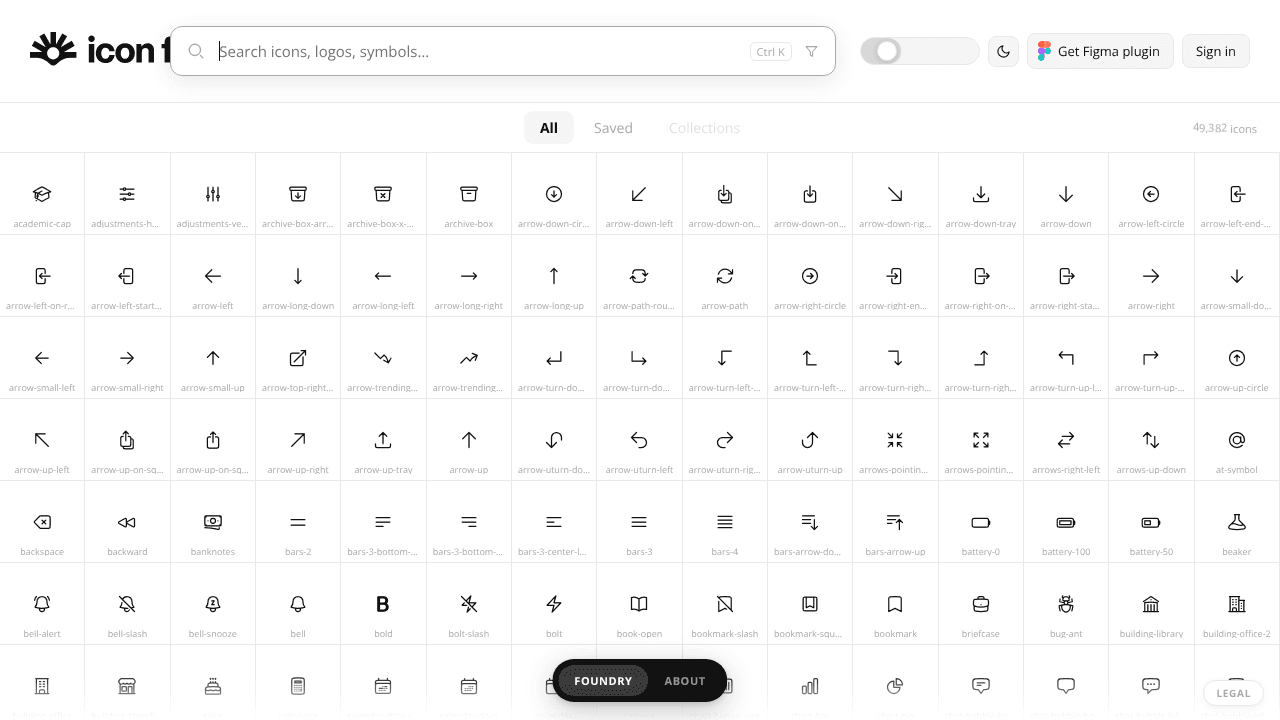 Icon Foundry website screenshot
