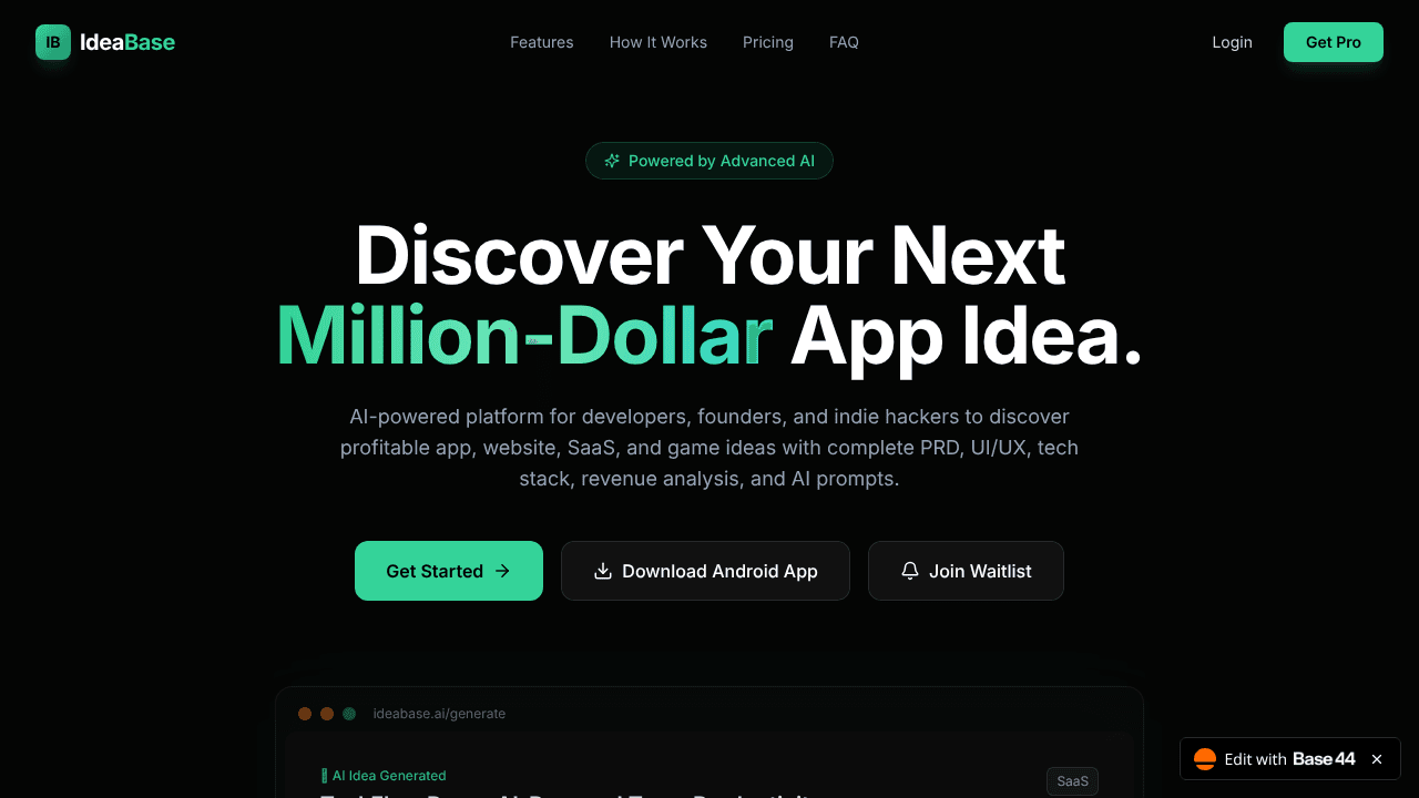 Ideathinkers Ai website screenshot