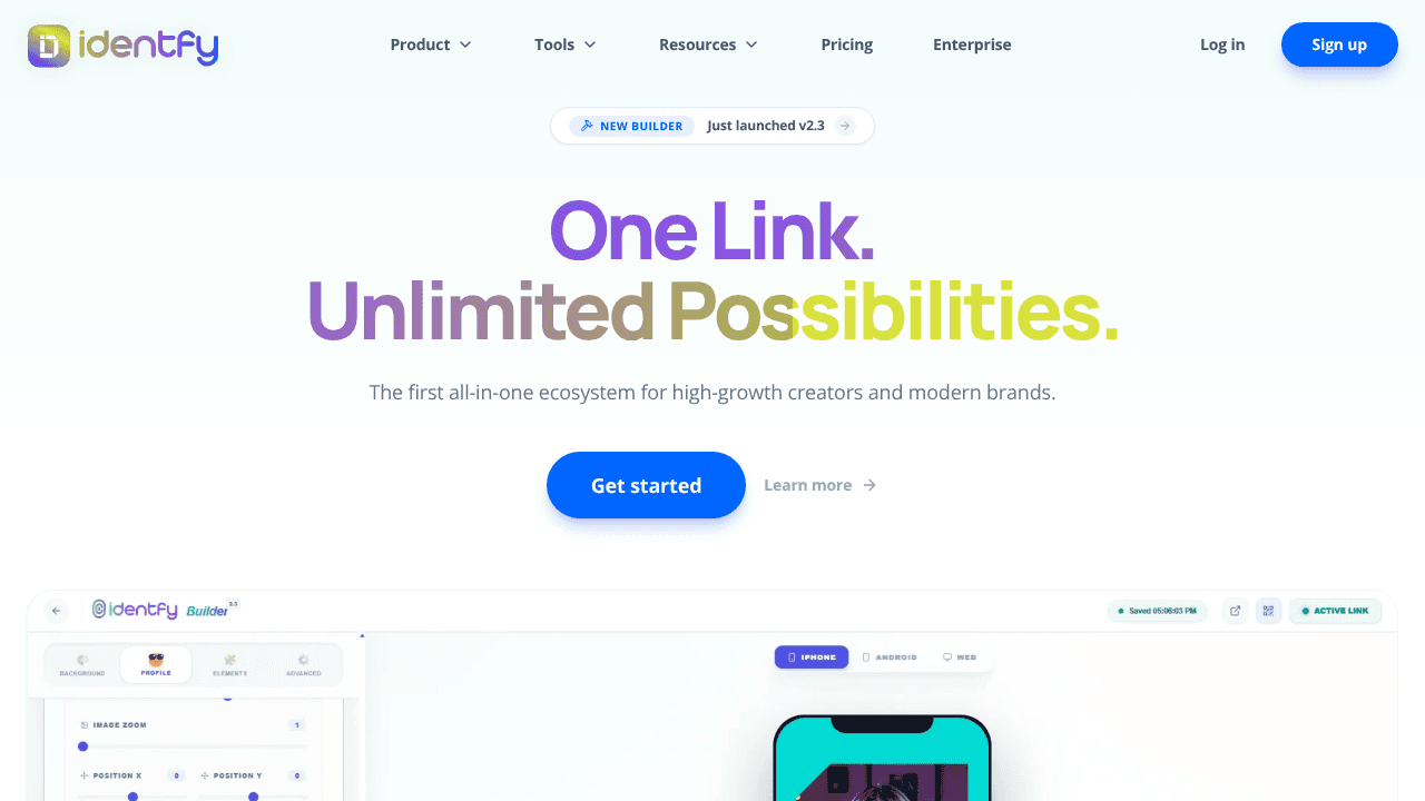 identfy.io website screenshot