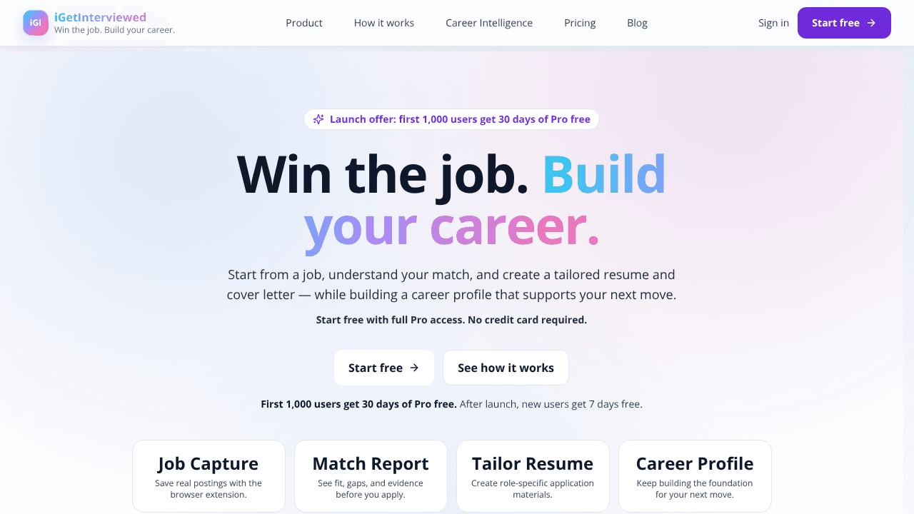 iGetInterviewed website screenshot