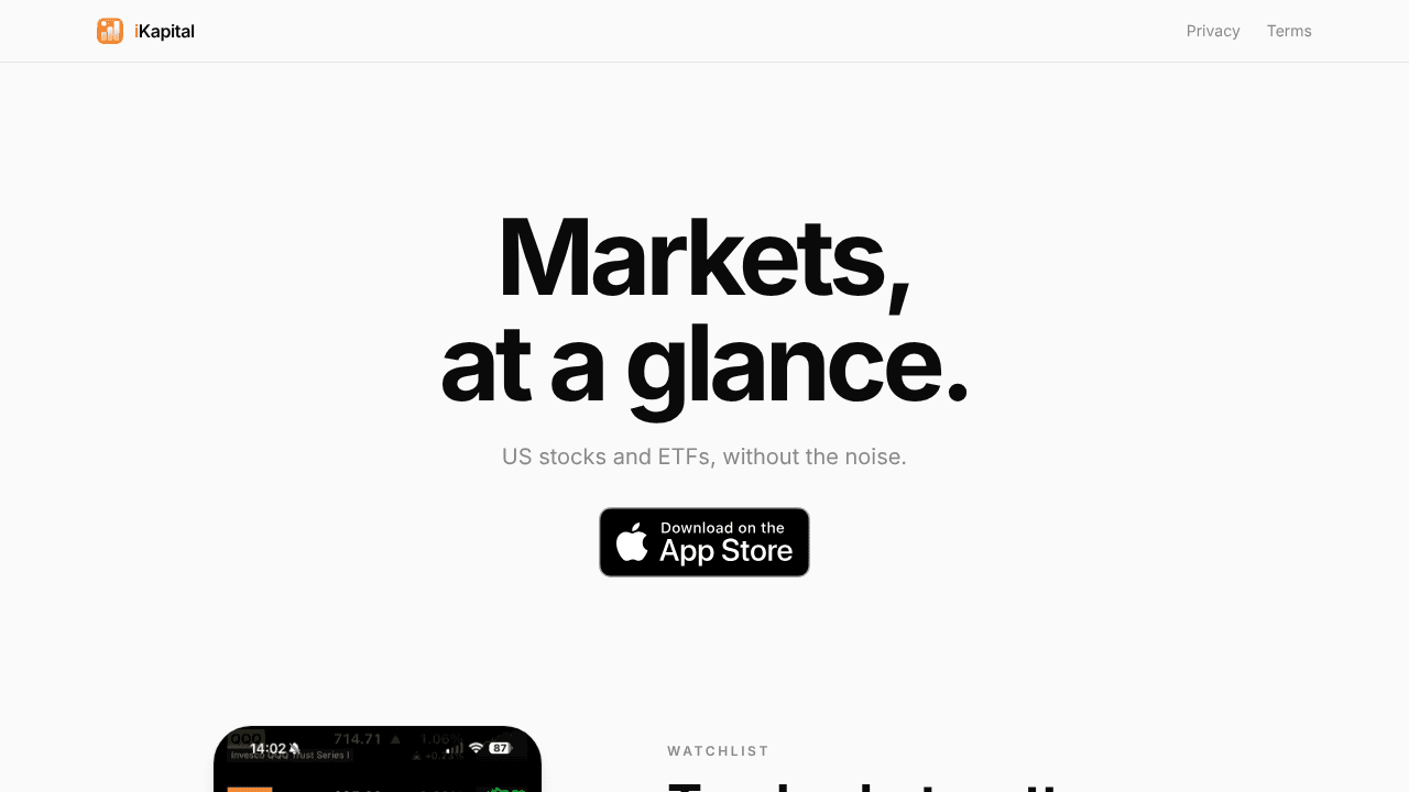  iKapital website screenshot