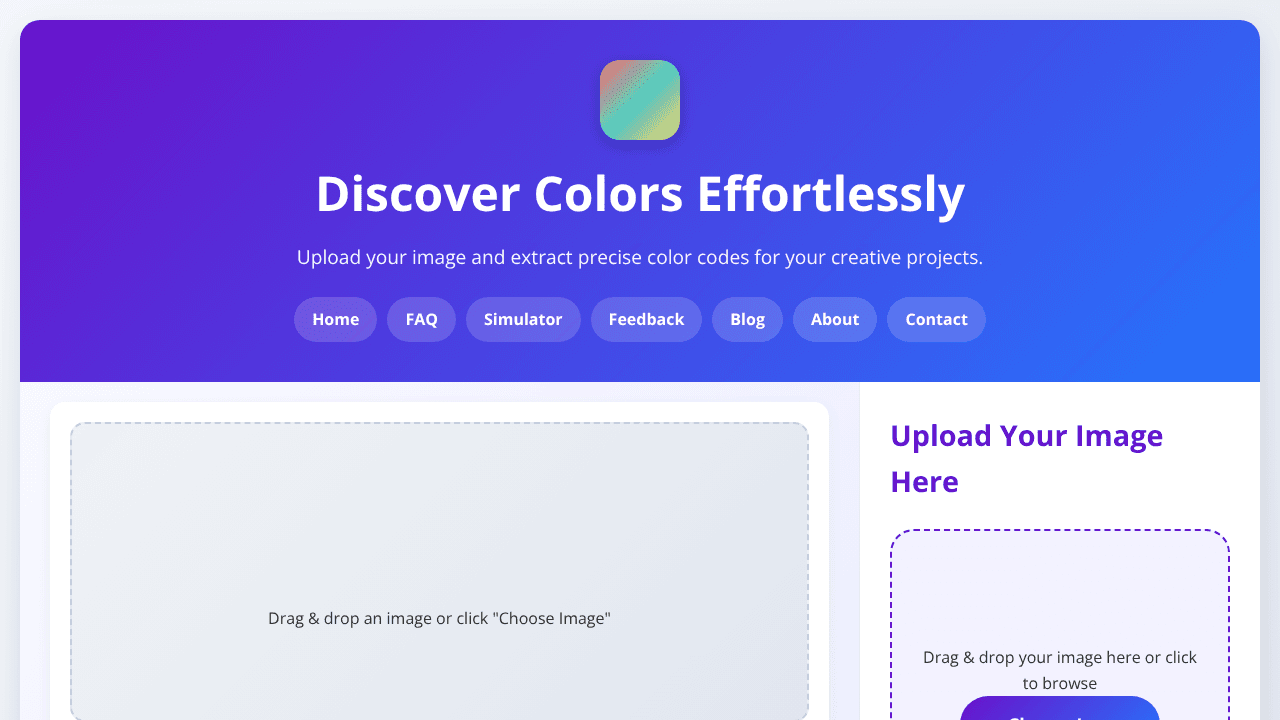 Image Color Picker website screenshot