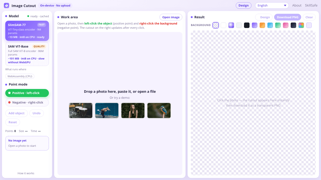 Image Cutout website screenshot