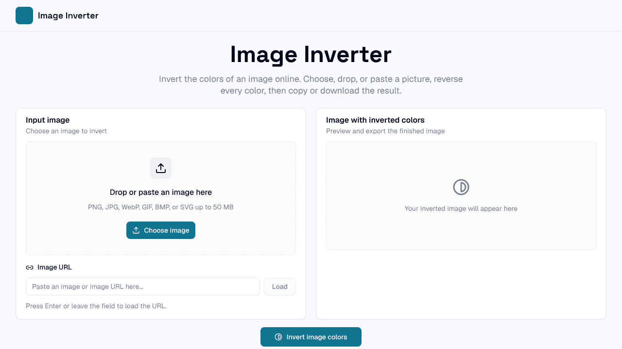 Image Inverter website screenshot