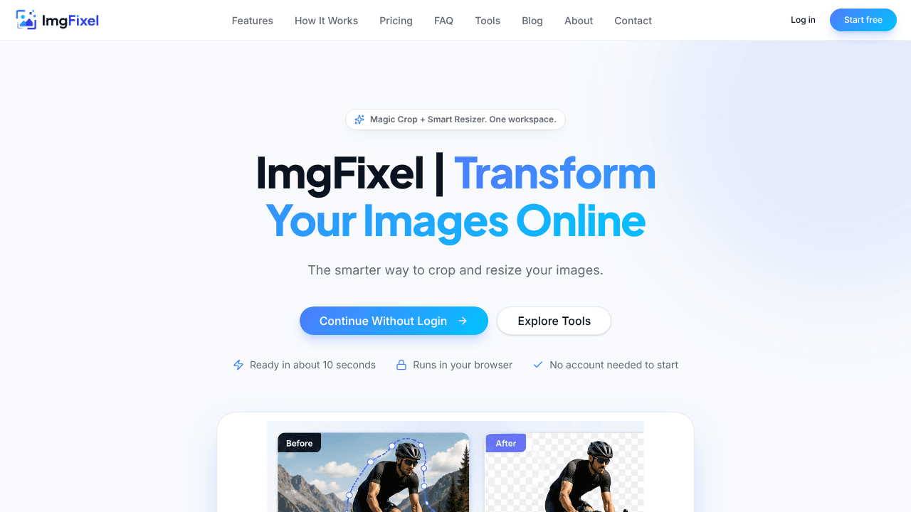 ImgFixel website screenshot