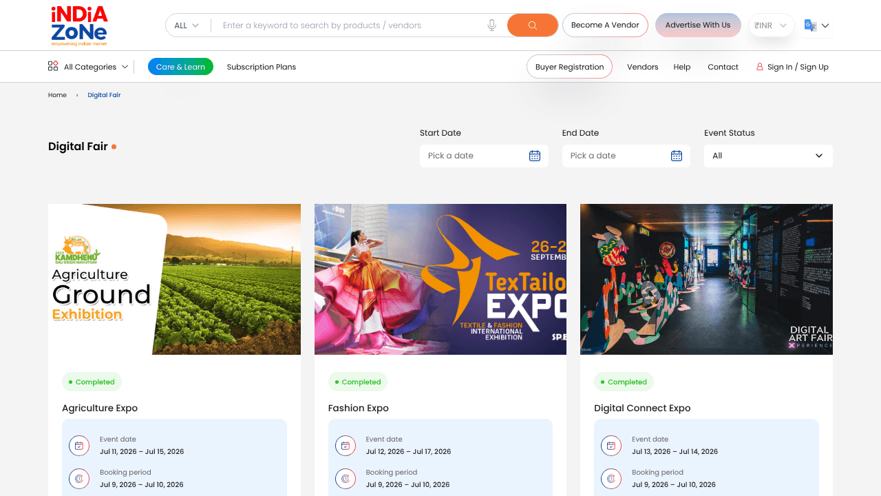 IndiaZone website screenshot