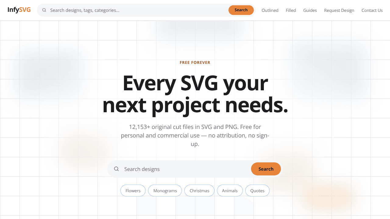 InfySVG website screenshot