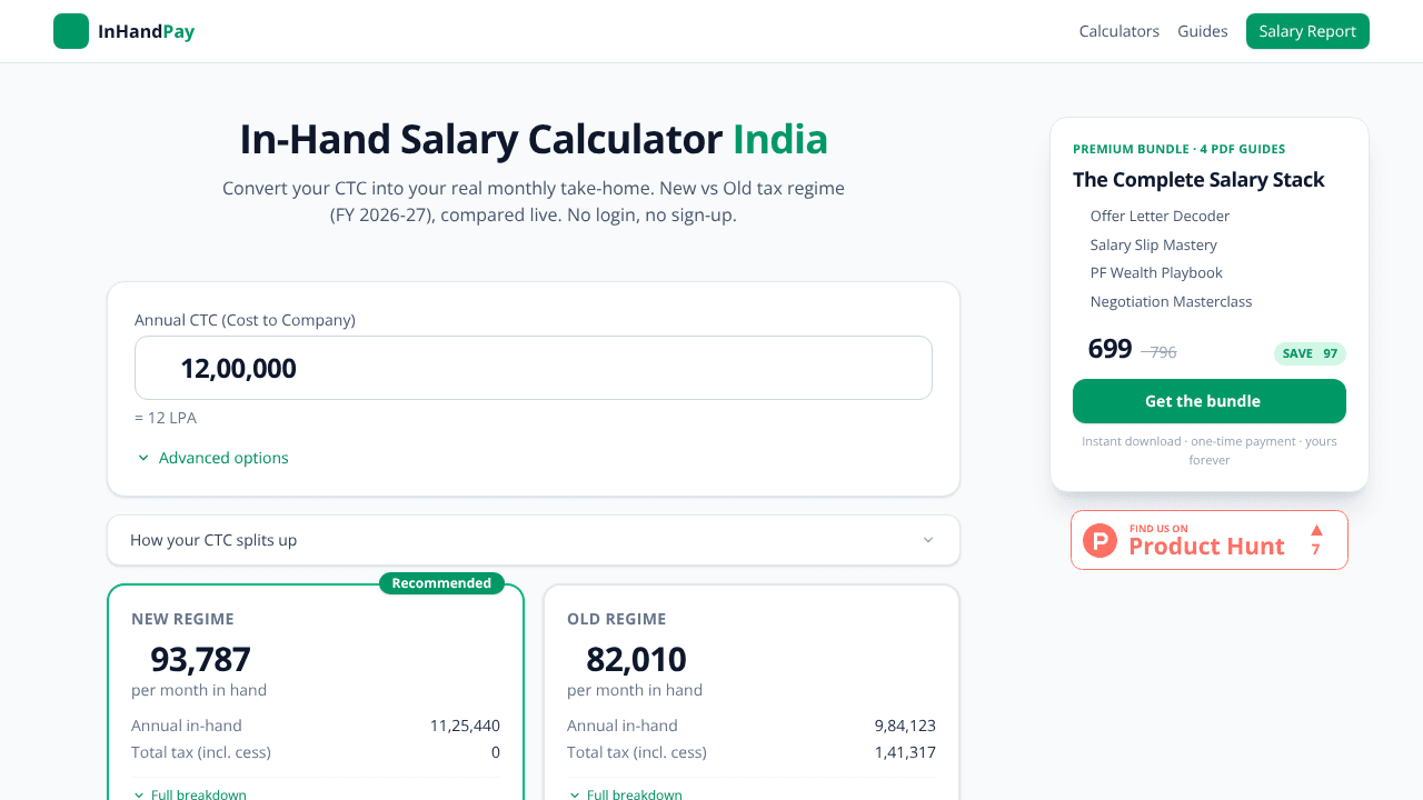 InHandPay website screenshot