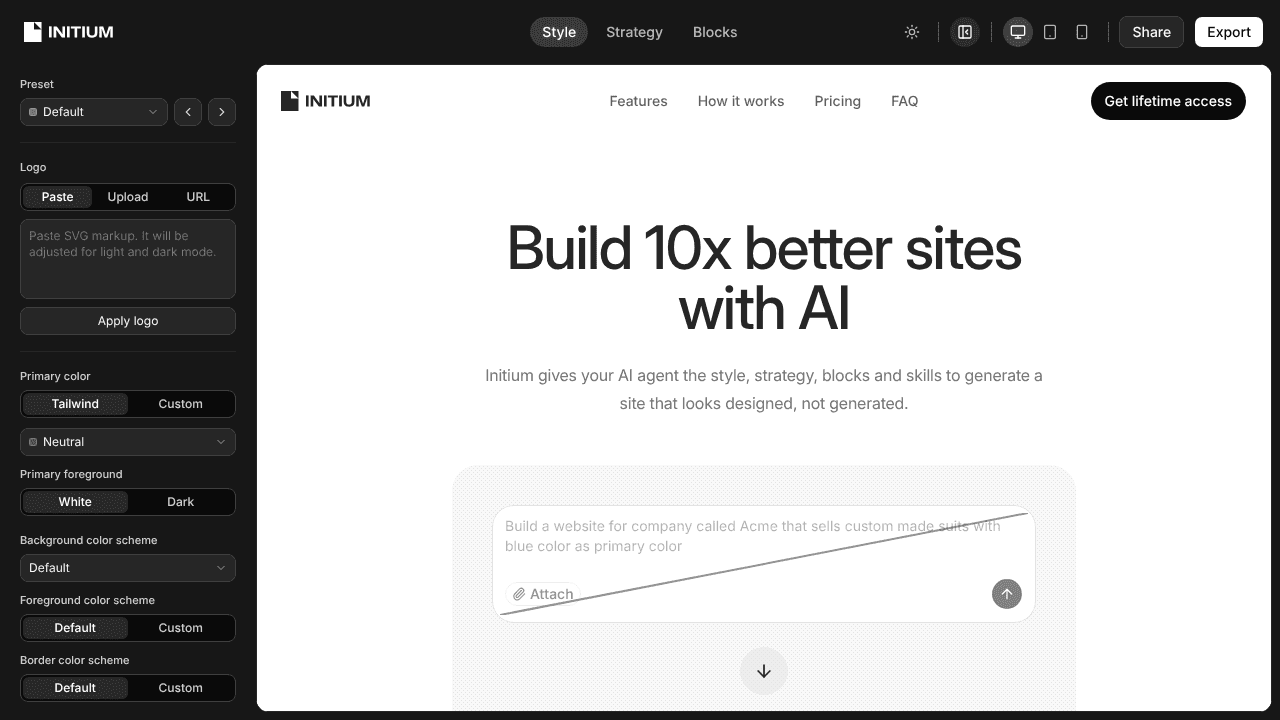Initium website screenshot