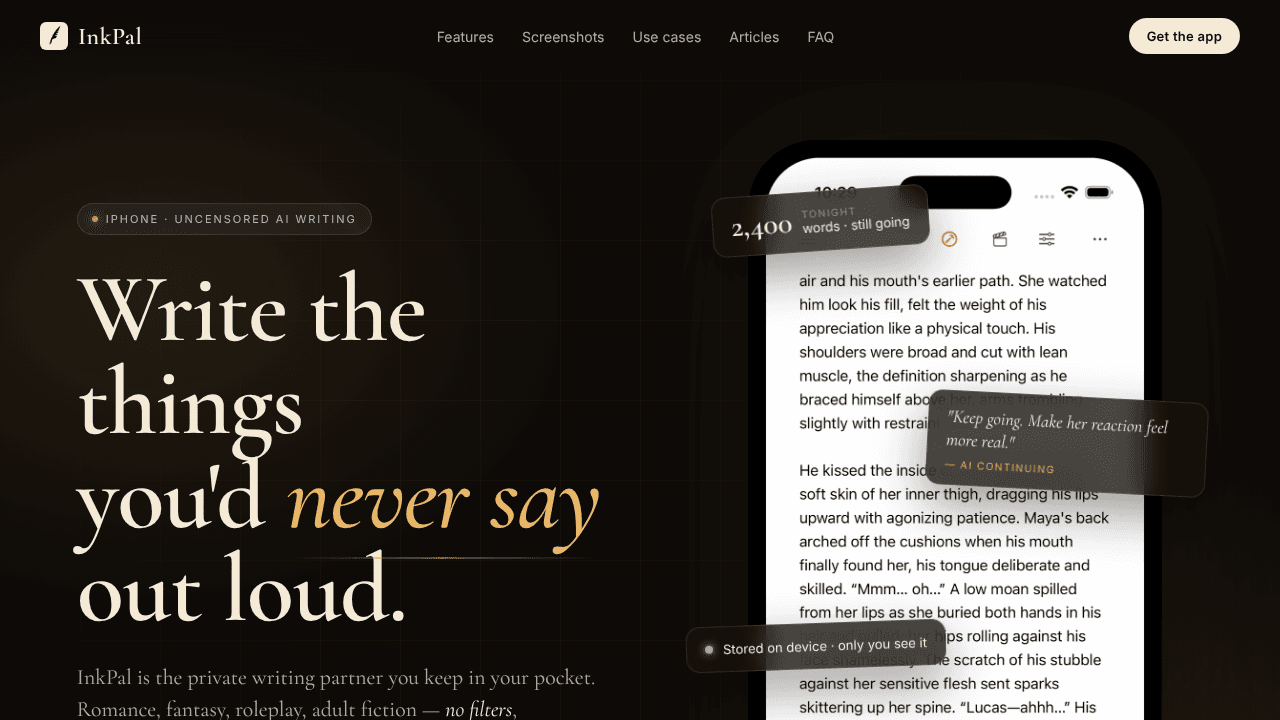 InkPal website screenshot