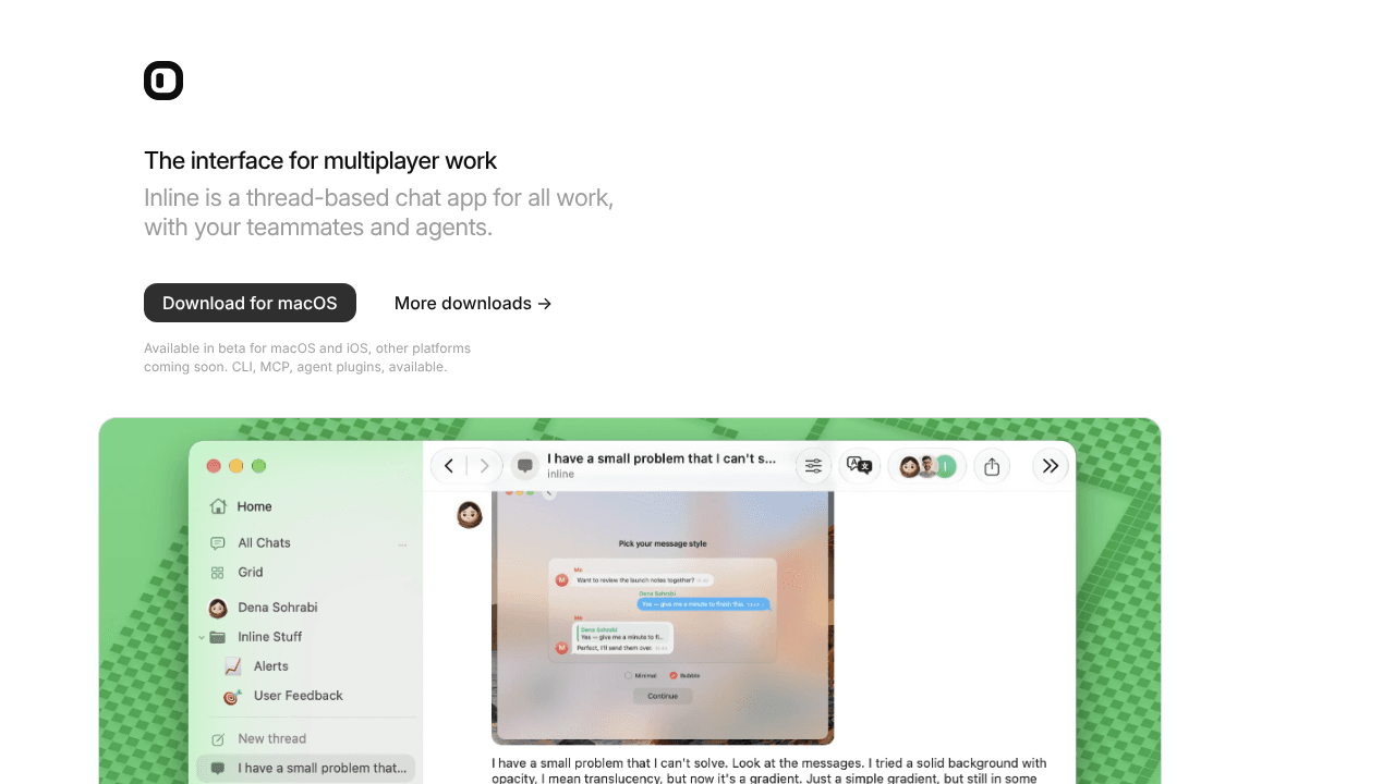 Inline website screenshot