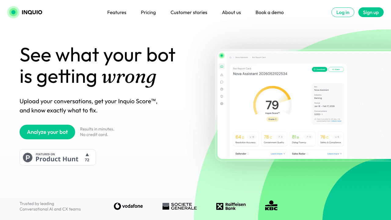 Inquio website screenshot