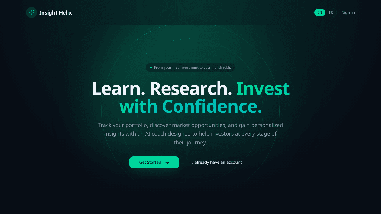 Insight Helix website screenshot