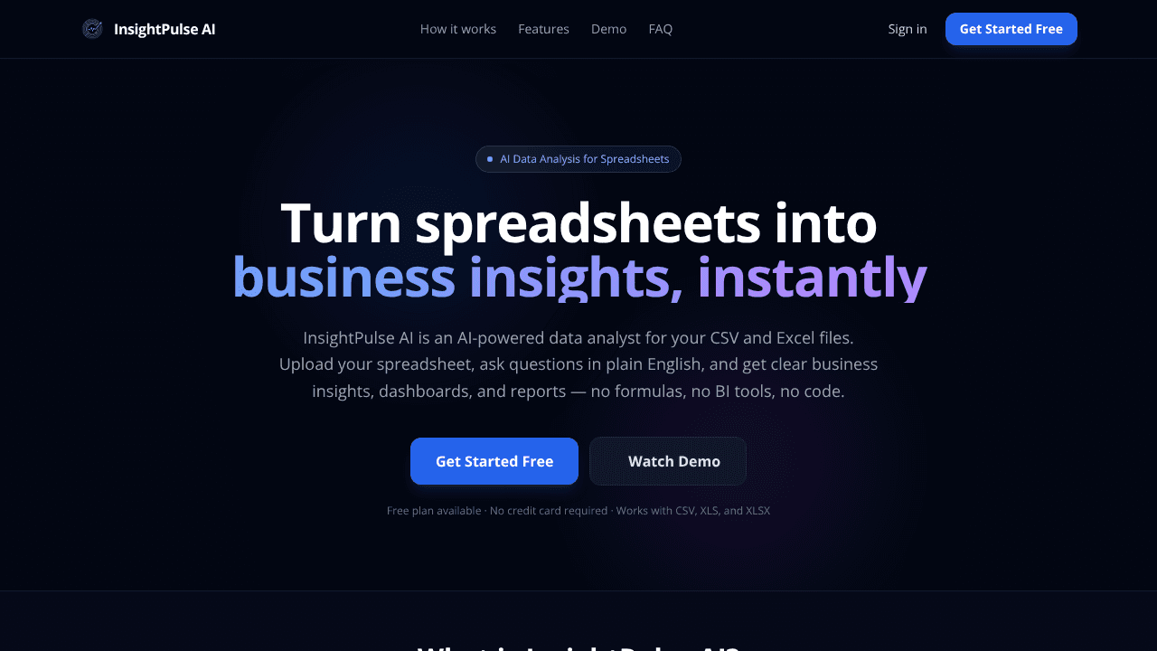 InsightPulse AI website screenshot