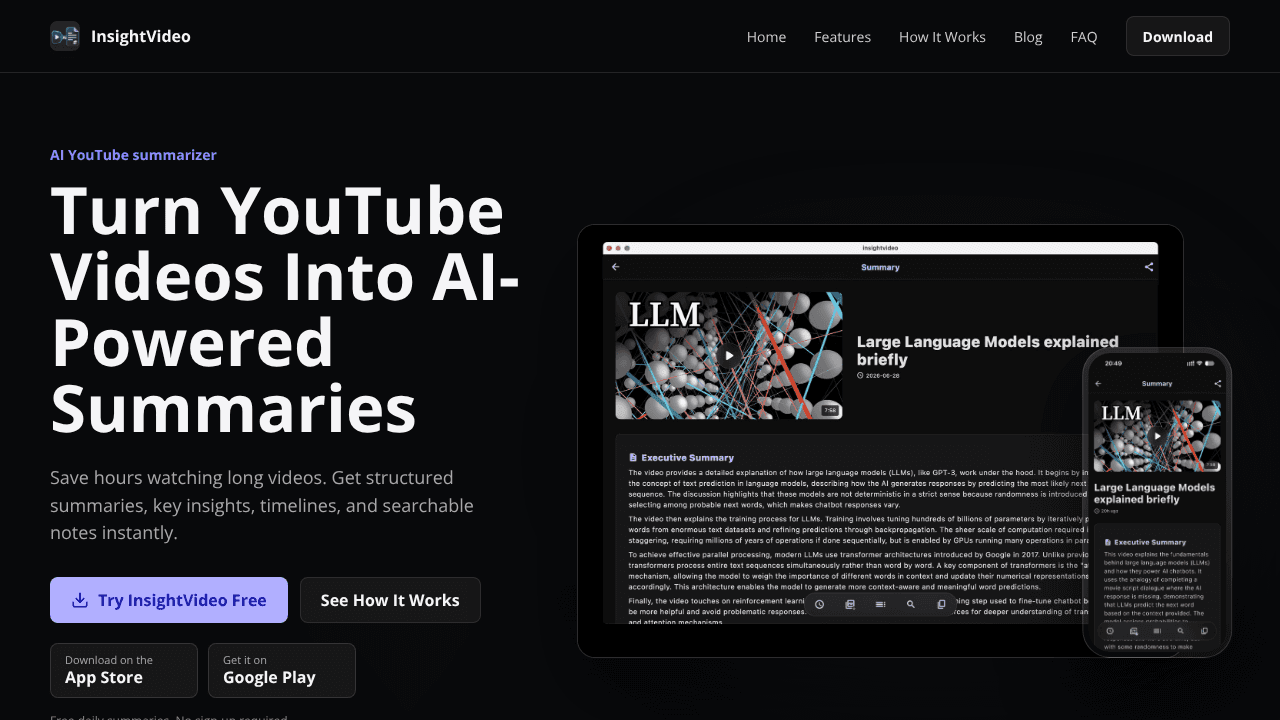 InsightVideo website screenshot