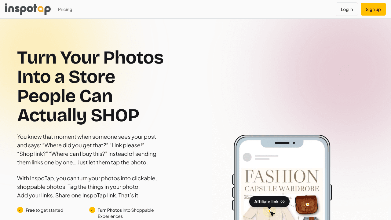 InspoTap website screenshot