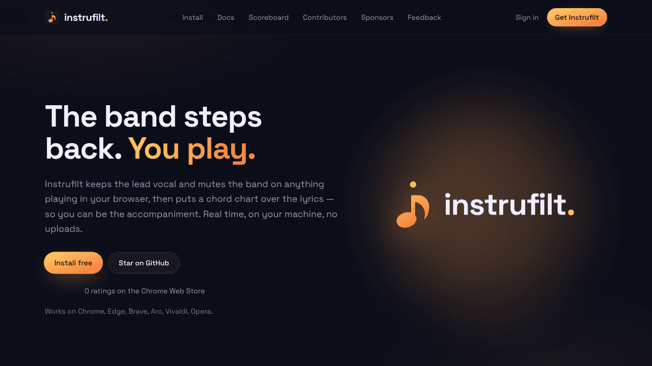 Instrufilt website screenshot