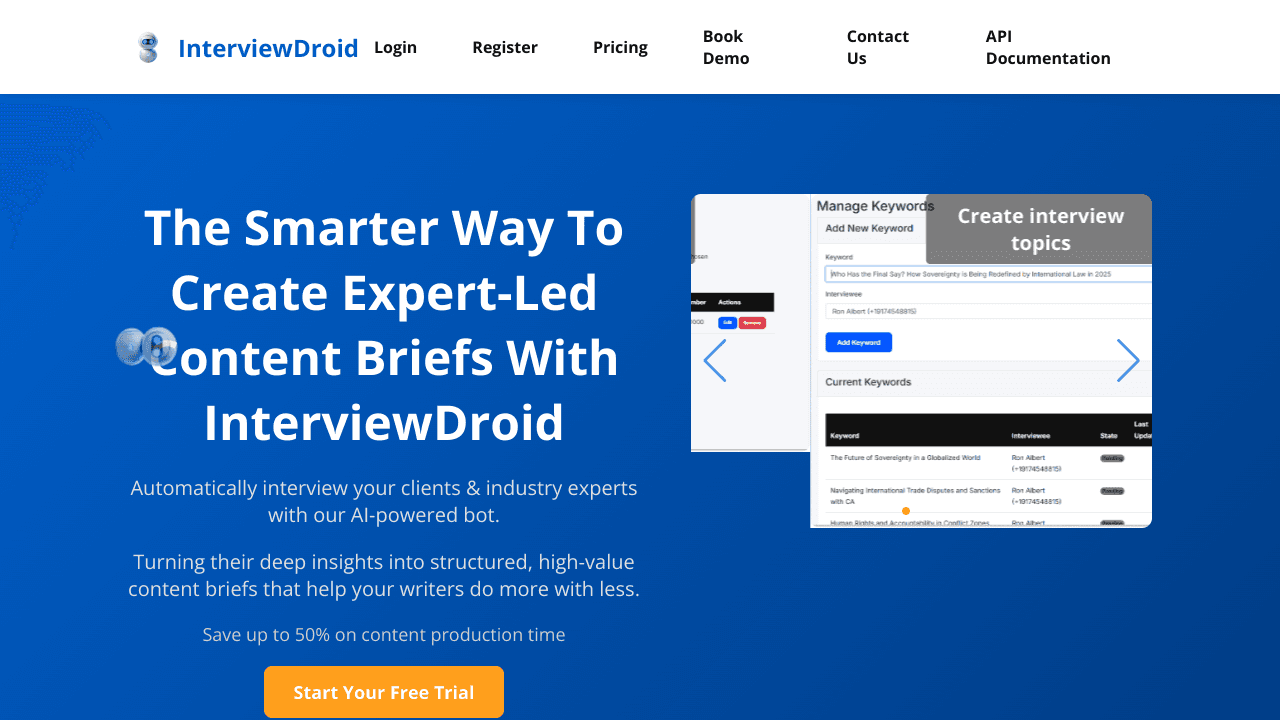 Interview Droid
