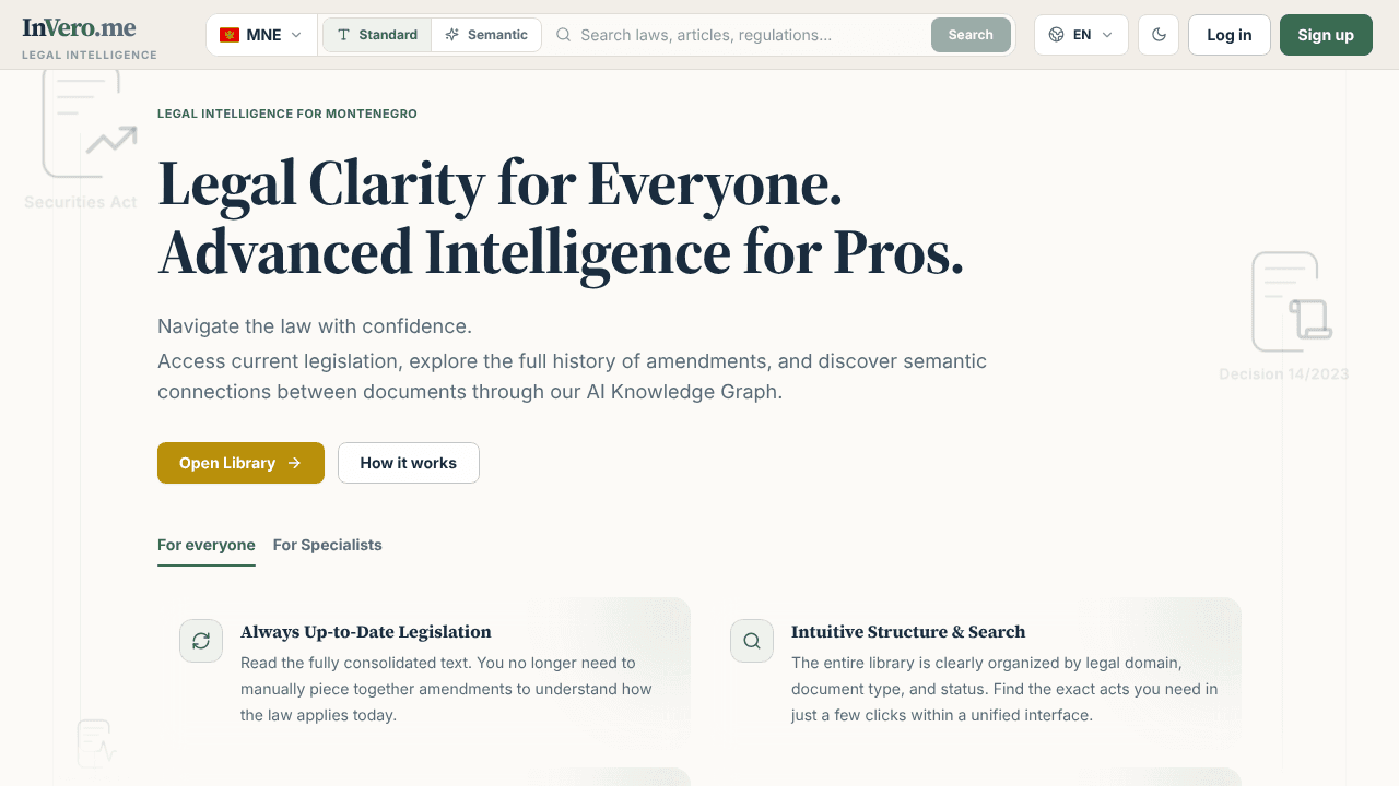 InVero.me website screenshot