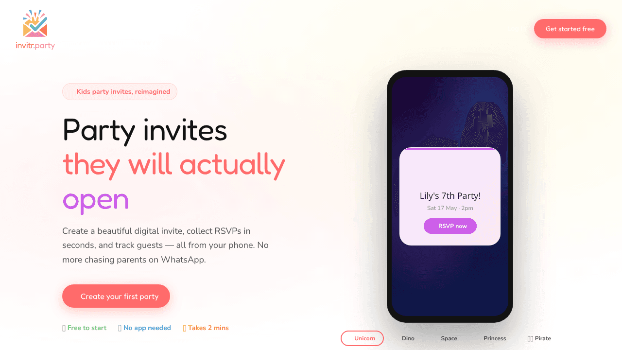 invitr website screenshot