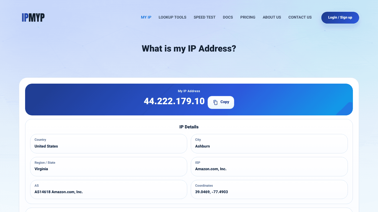 IPMYP website screenshot