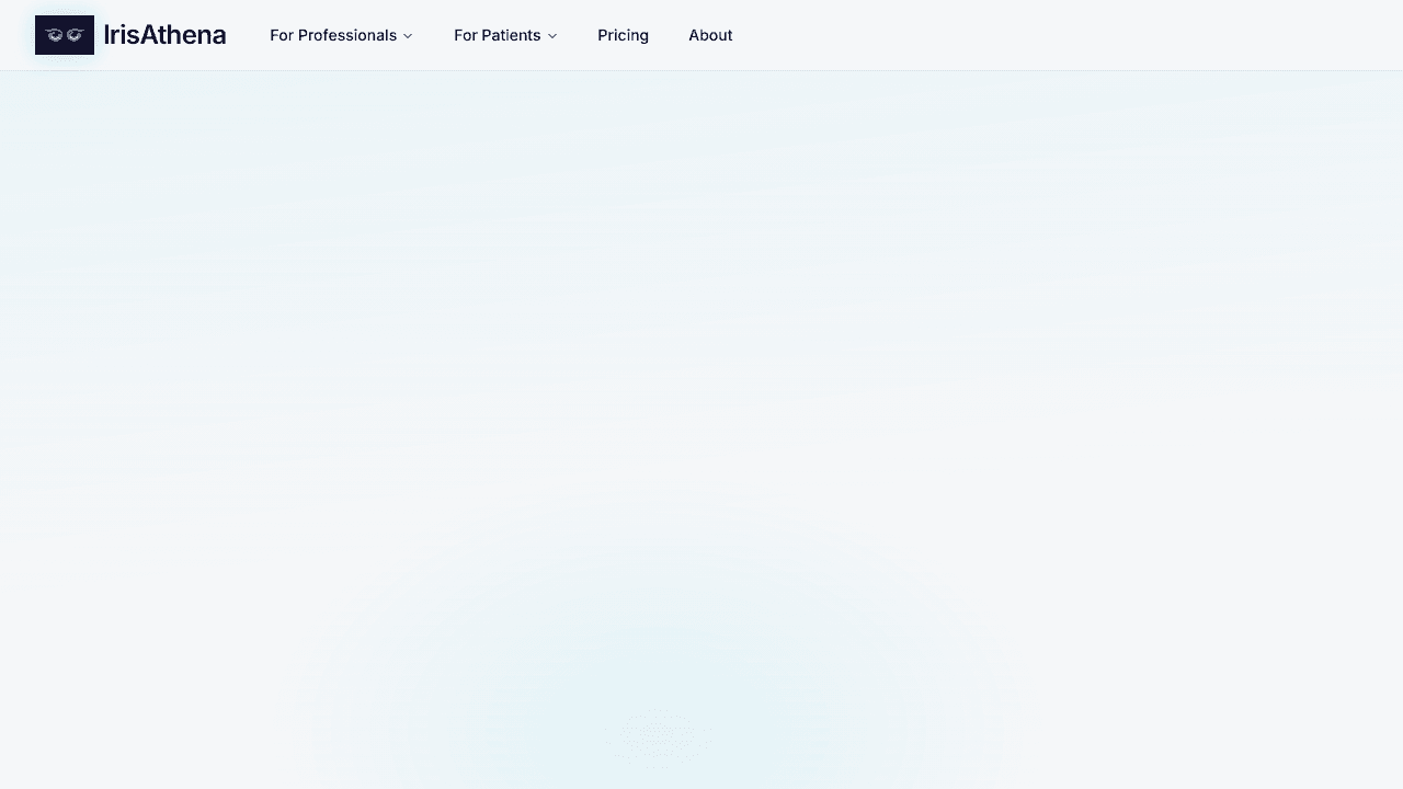 IrisAthena website screenshot