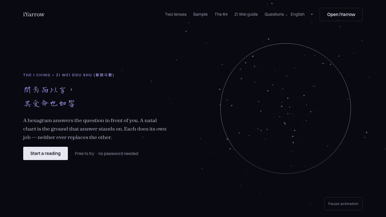 iYarrow website screenshot