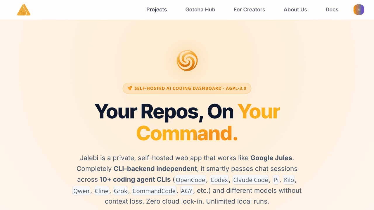 Jalebi website screenshot