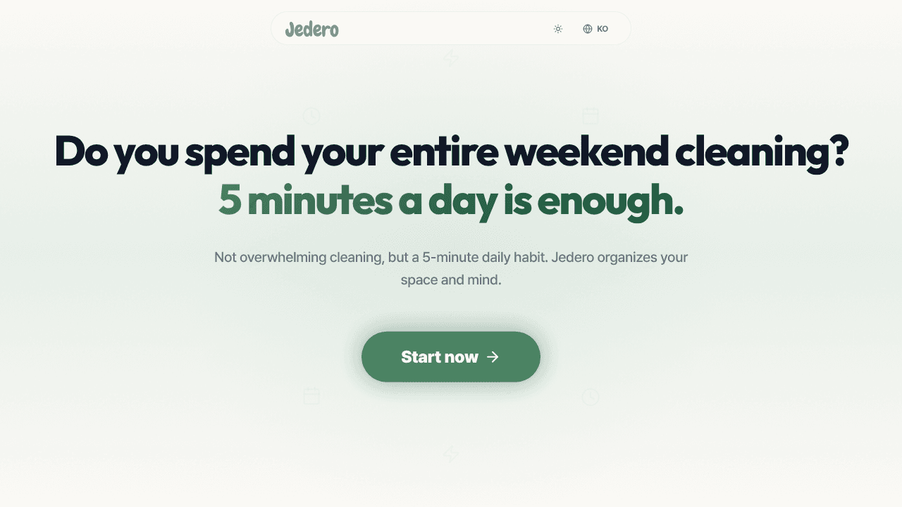 Jedero website screenshot