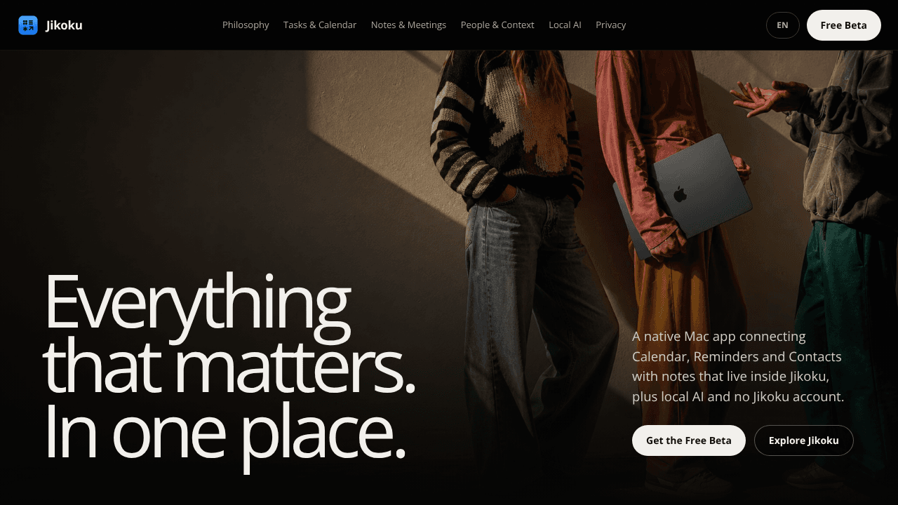 Jikoku website screenshot