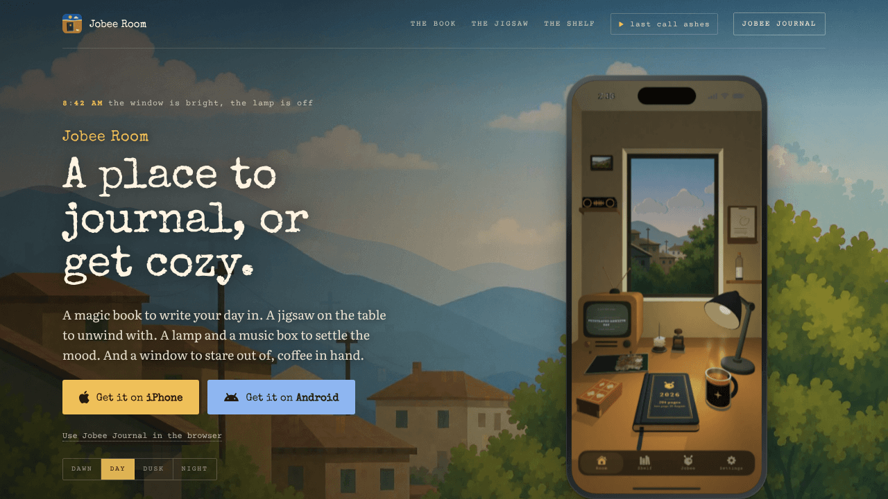 Jobee Room website screenshot