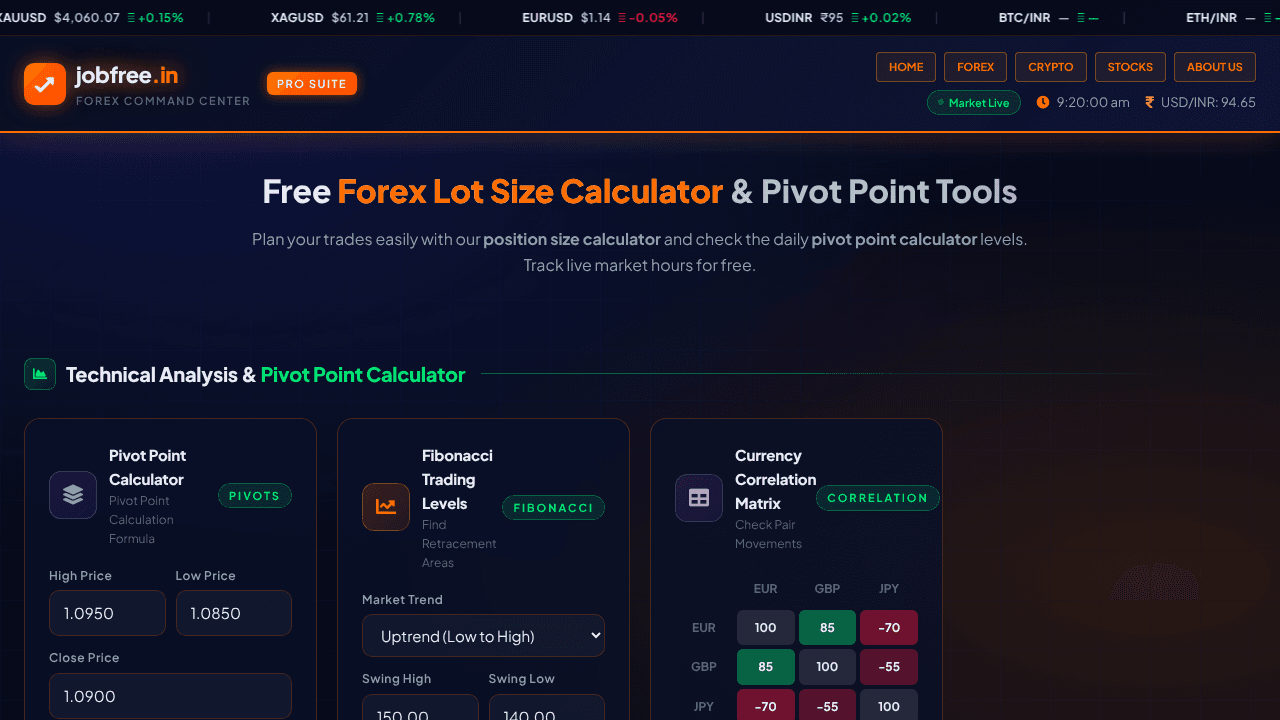 Jobfree.in website screenshot