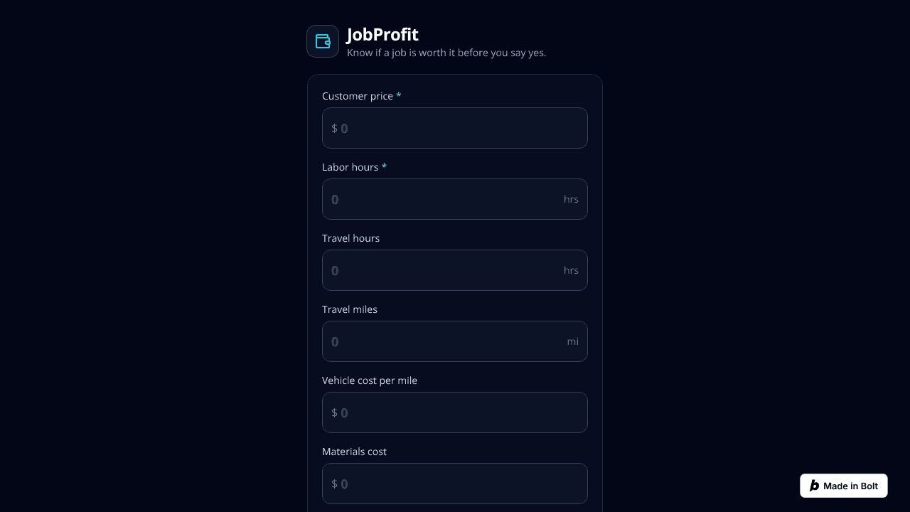JobProfit — Is this job worth it? website screenshot