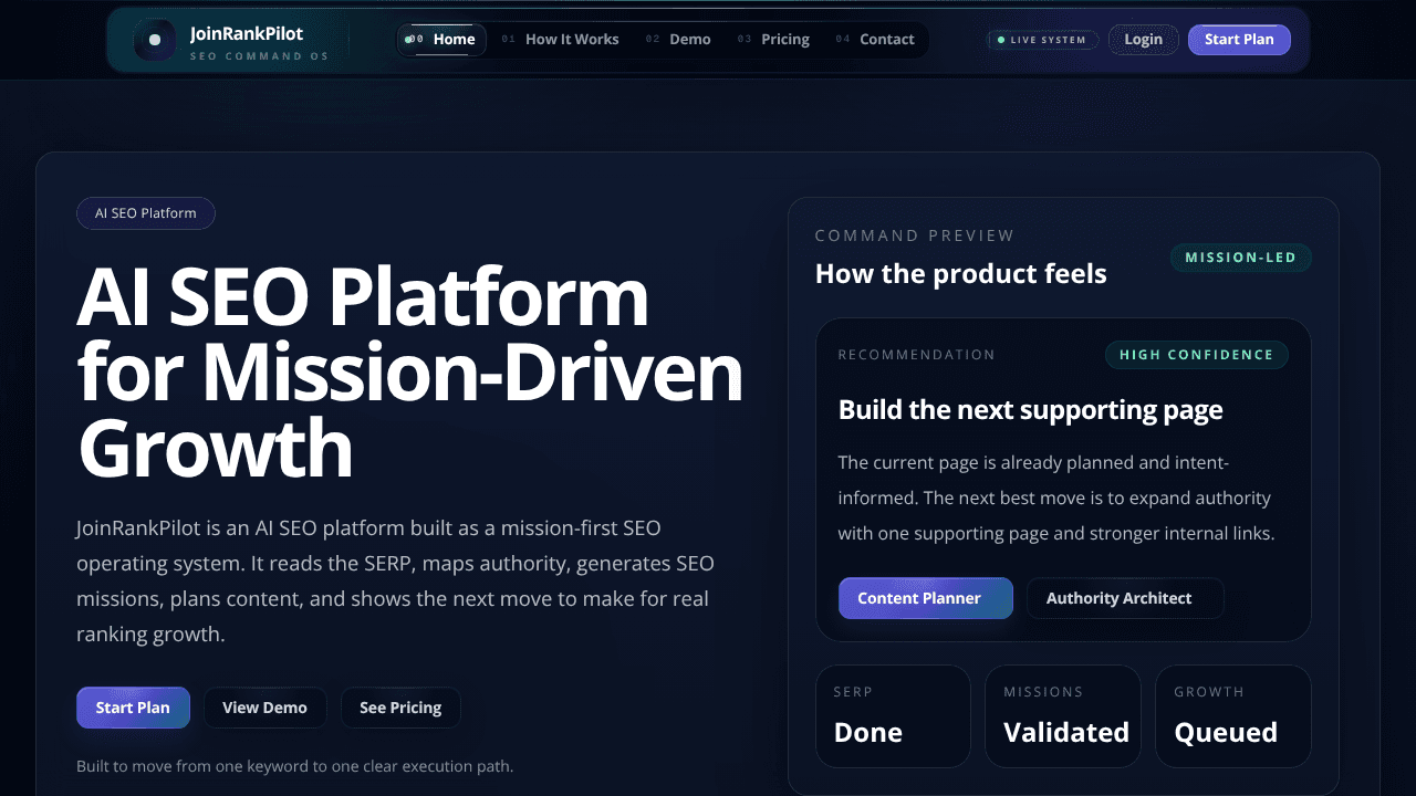 JoinRankPilot website screenshot