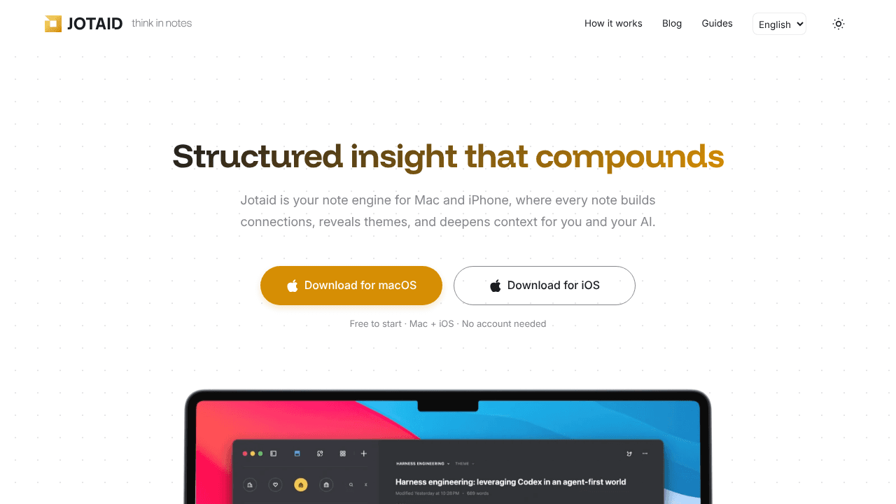 Jotaid website screenshot