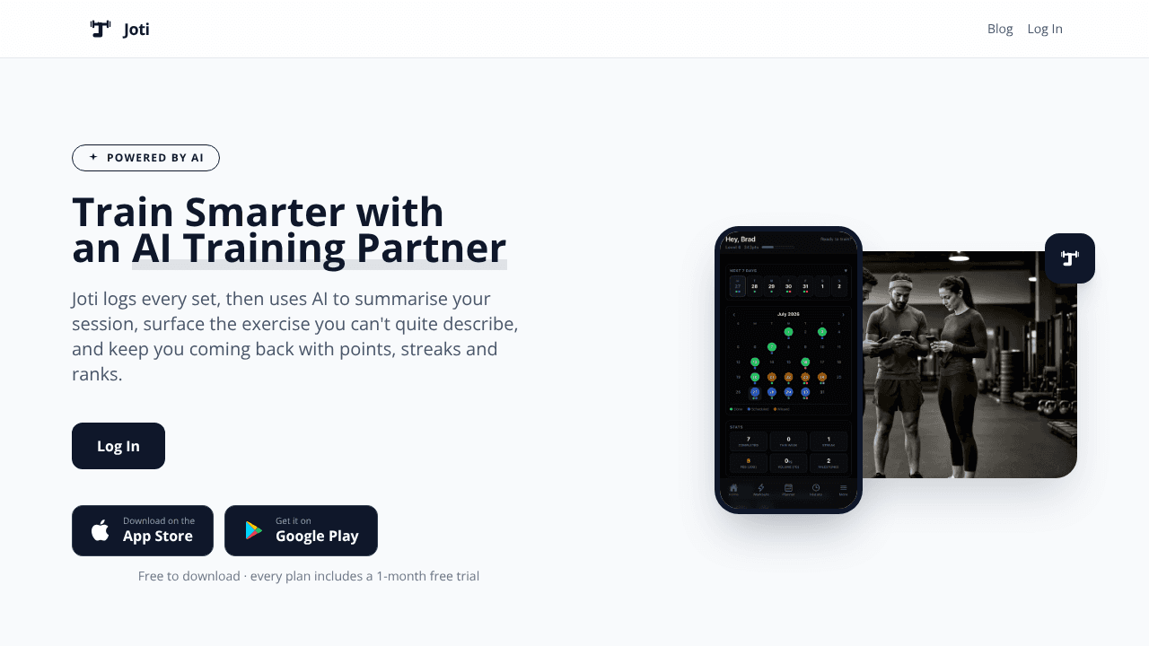 Joti  website screenshot