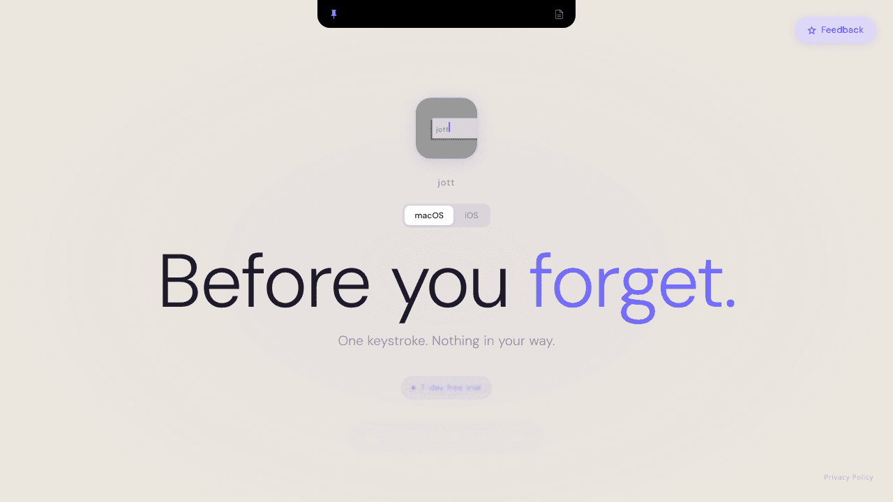 Jott website screenshot