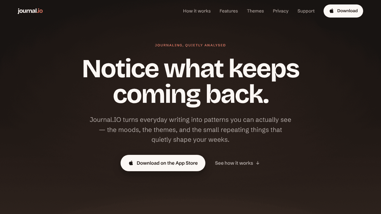 Journal.IO website screenshot
