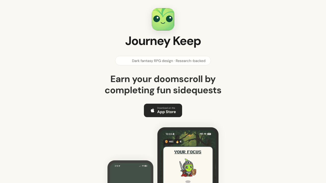 Journey website screenshot